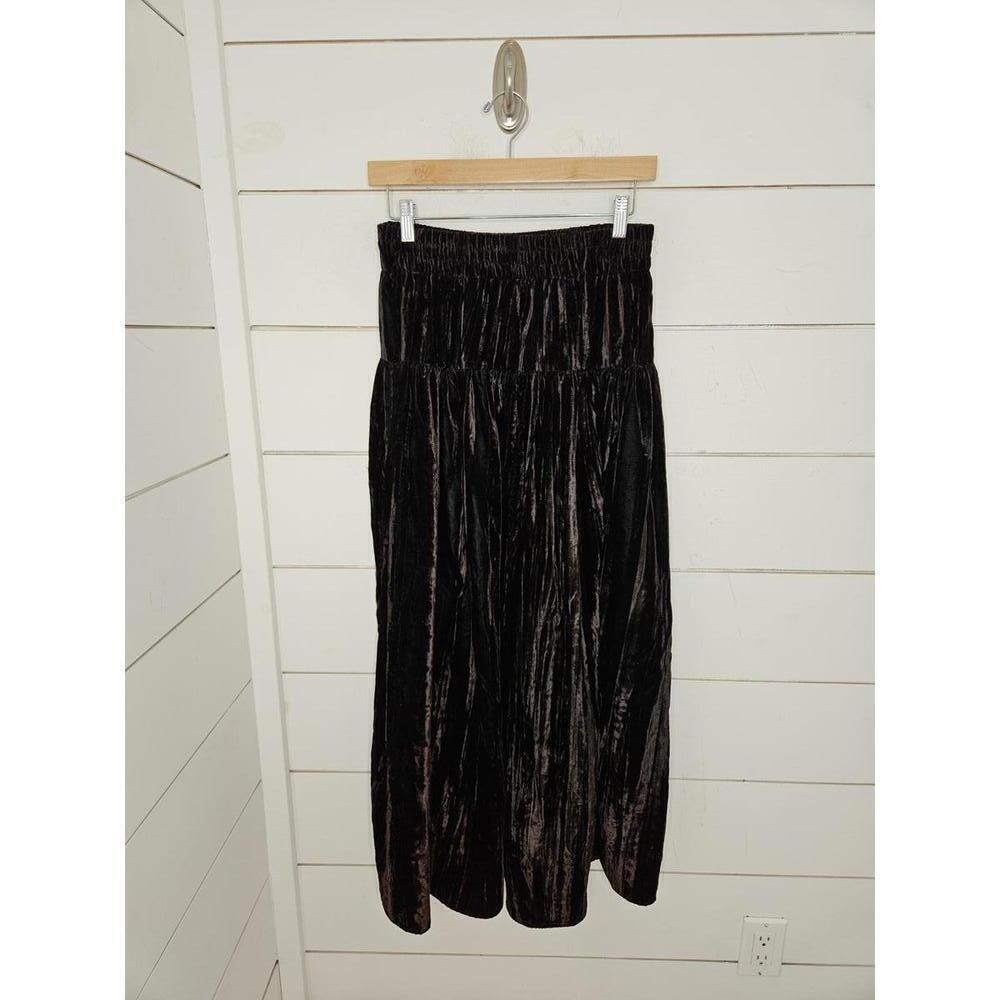 Vintage 90s The Limited medium rich brown velvet maxi skirt